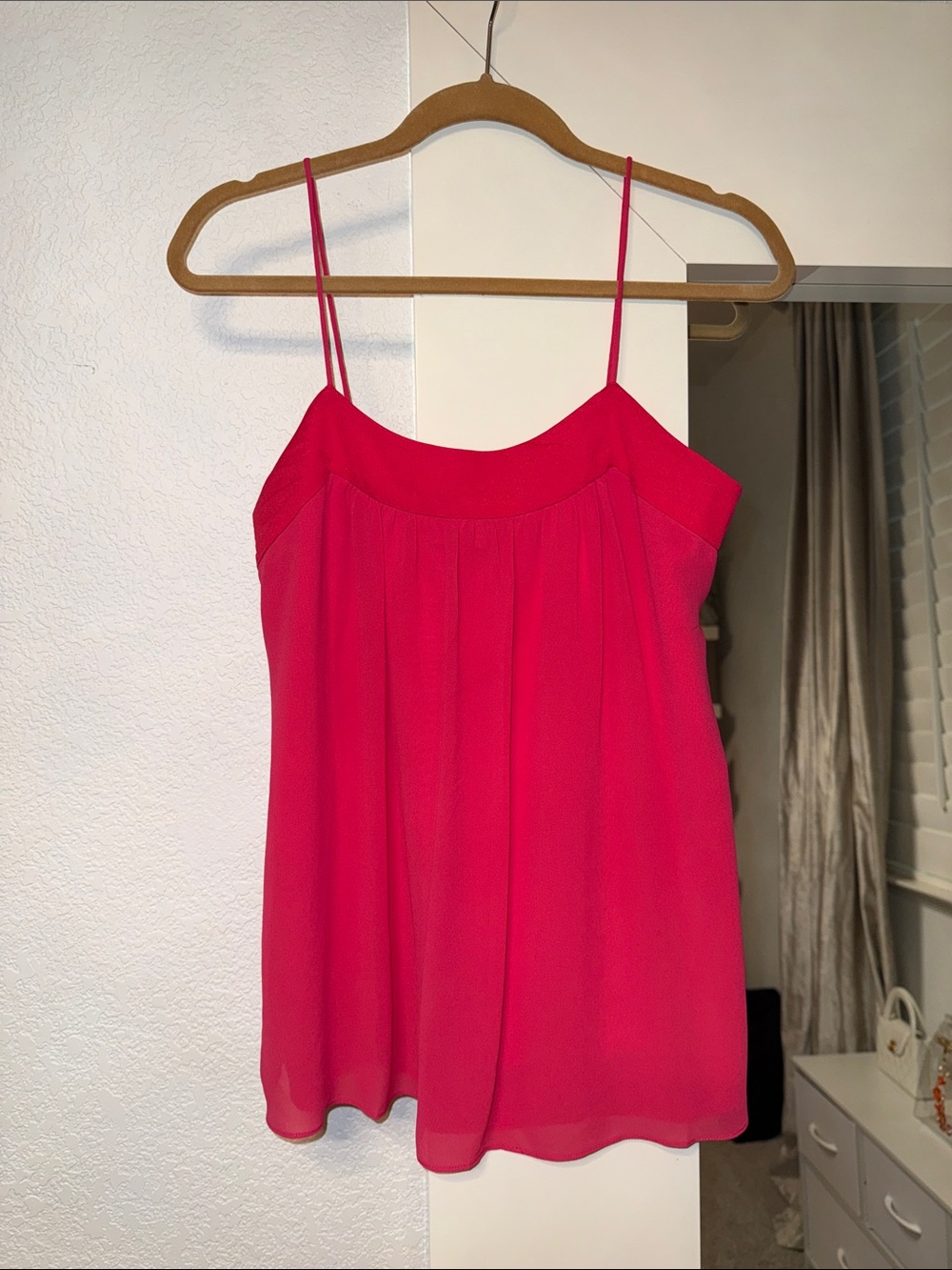 Naked Zebra Bright Pink Spaghetti Strap Camisole